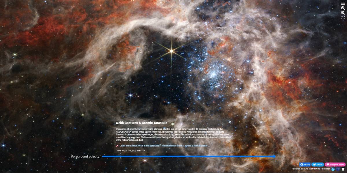 Tarantula Nebula (JWST)